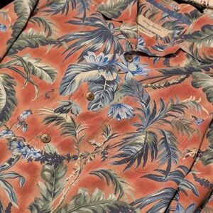 Tommy Bahama Tropical Blue and Orange Shirt